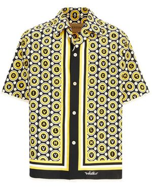 Valentino Garavani Short Sleeve Shirts - Yellow