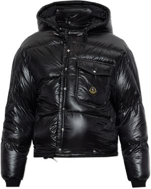Moncler Jassen ,Zwart ,Leer Karakorum Donsjack