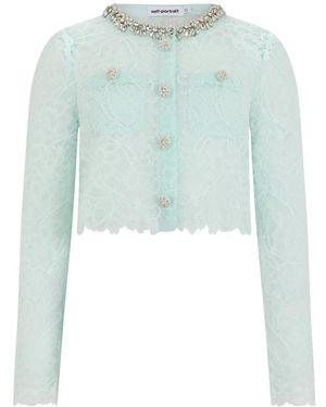 Self-Portrait Cardigans - Verde