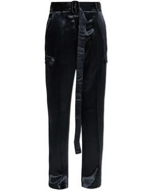Ferragamo Straight Trousers - Negro