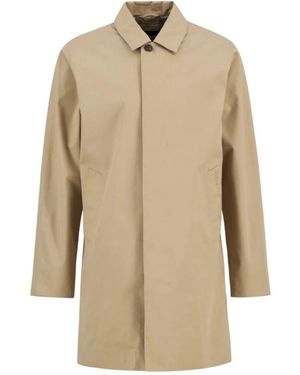 Barbour Single-Breasted Coats - Natural