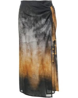 Souvenir Clubbing Midi Skirts - Brown