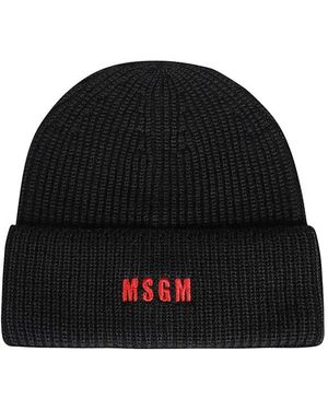 MSGM Beanies - Negro