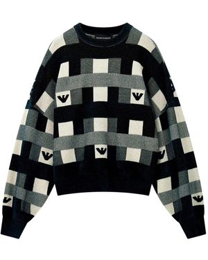 Emporio Armani Round-Neck Knitwear - Negro