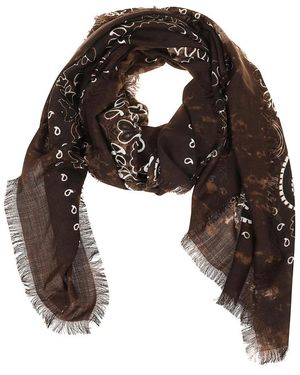 Destin Accessoires ,Bruin ,Wol Jil Quadra Sjaal