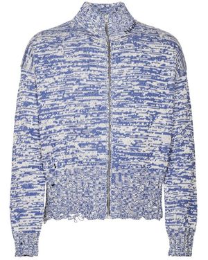 Marni Mock-Neck Zip Cardigan - Blau