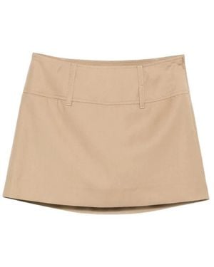 DUNST Rokken Skirt - Naturel