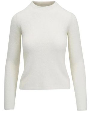 Vince Elegant Wit Langemouw Boucle Crew