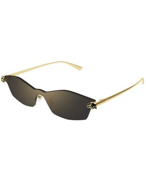 Cartier Shield Sonnenbrille - Gelb
