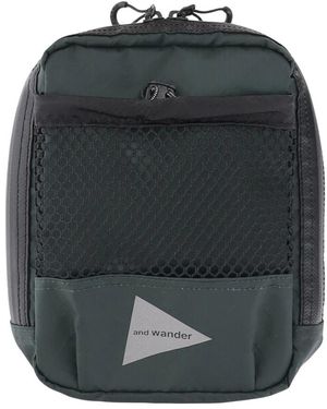 and wander Nylon Crossbody-Tasche Mit Logo - Grün