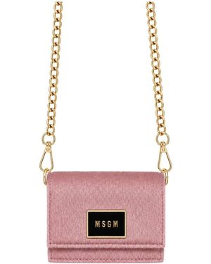 MSGM Tassen ,Roze ,Micro Schoudertas