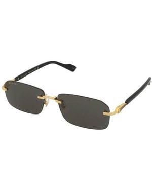 Gucci Metallrahmen Sonnenbrille - Mettallic