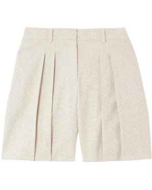 Theory Geplooide Short - Naturel