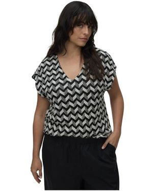 Vero Moda Truien & Vesten ,Veelkleurig ,Blouses & Shirts - Zwart