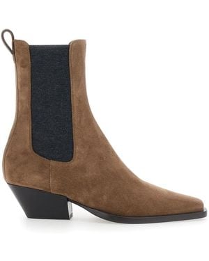 Brunello Cucinelli Chelsea Boots - Marron