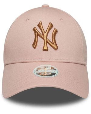KTZ Rosa Metallic Logo Baseballkappe - Natur