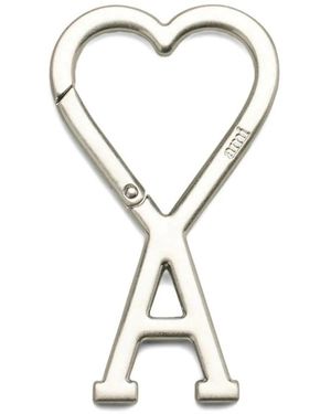 Ami Paris Adc Hook Keyring - Mettallic
