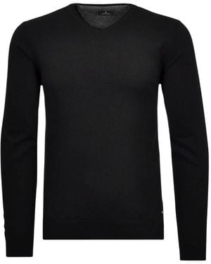 RAGMAN V-Neck Pullover - Schwarz