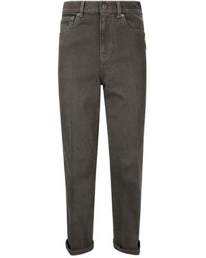 JW Anderson Jeans mit bündchen und patch - Grau