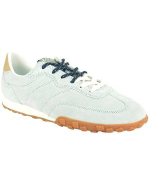 Boax Studio Schoenen ,Blauw ,Suède Fijn Runner N - Wit