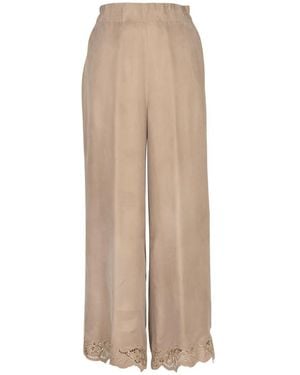 EMMA & GAIA Wide Hosen - Natur