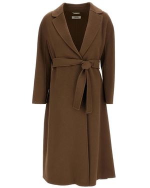 Max Mara Belted Coats - Brown
