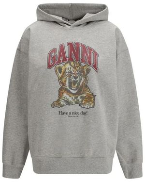 Ganni Hoodies - Gris