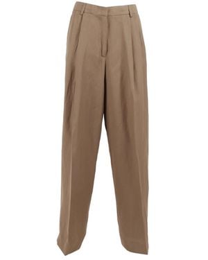 Fabiana Filippi Wide Trousers - Brown