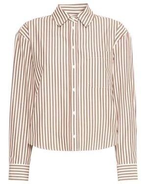 Weekend by Maxmara Overhemden ,Bruin ,Katoen Panetto Shirt - Roze