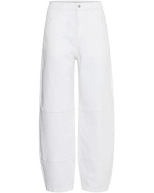 Ichi Wide Trousers - White