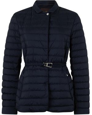 Moorer Jassen ,Blauw ,Leer Faenza-S3 Jacket