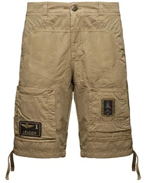 Aeronautica Militare Casual Shorts - Natural