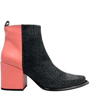 Borbonese Heeled Boot - Schwarz