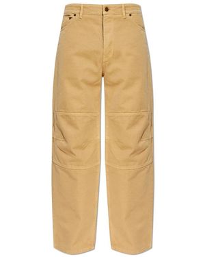 Burberry Wide Trousers - Natural