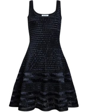 Alaïa Kleedjes ,Zwart ,Raffia Jurk - Blauw