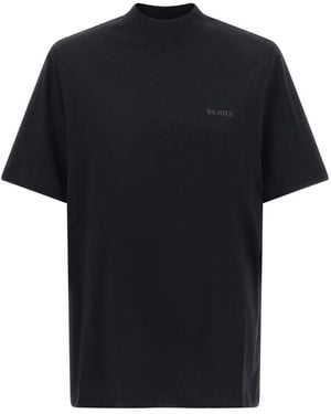 The Attico T-Shirt Van Katoenen Jersey - Zwart