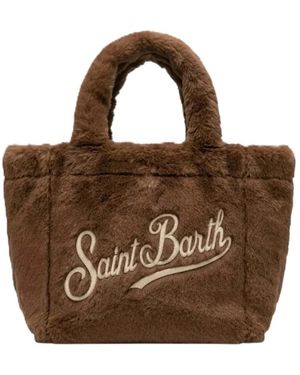 MC2 Saint Barth Tassen ,Bruin ,Polyester Colette Soft Fur