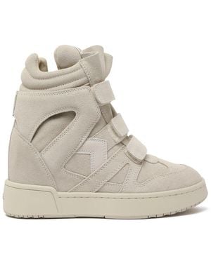 Isabel Marant Schoenen ,Suède Wedge High-Top Sneakers - Naturel