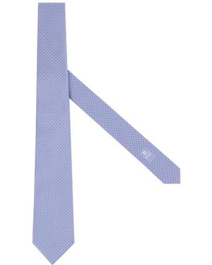 BOGGI Accessoires ,Blauw ,Floral Silk Tie - Paars