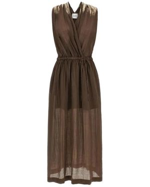 Nude Floor Length Dress - Bruin