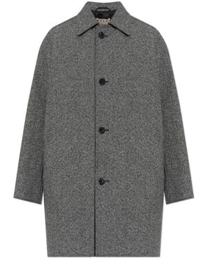 Marni Single-Breasted Coats - Gris