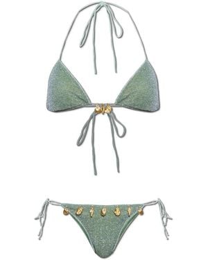 Oséree Tweedelig Zwempak Met Lurex Draad - Groen