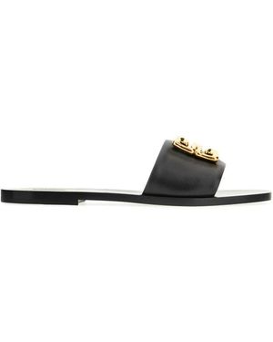 Givenchy Schoenen ,Zwart ,Leer 4G Barok Slippers