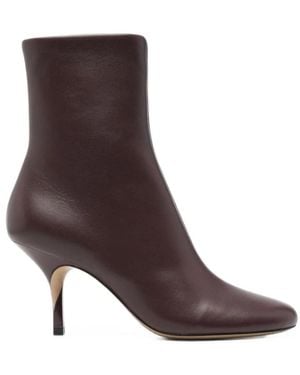 Jacquemus Spitze Lederstiefeletten 40 Mm - Braun