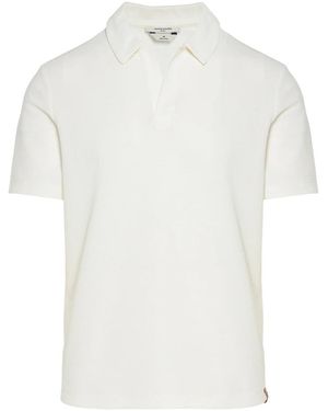 Jacob Cohen Tops ,Wit ,Katoen Cotton/Silk Polo Shirt