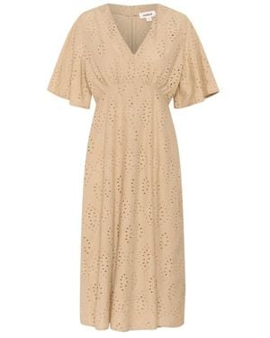 Soaked In Luxury Midi Dresses - Neutre
