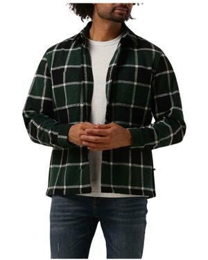 Minimum Overhemden ,Veelkleurig ,Laurel 2.0 Groene Overshirt - Zwart