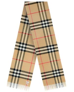 Burberry Winter Scarves - Natural