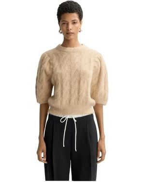 Soft Goat Strickbluse - Natur