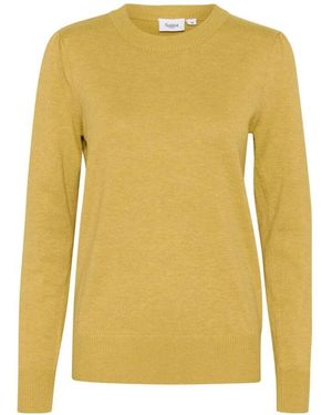 Saint Tropez Gold melange pullover strick - Gelb
